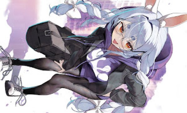 画像1: プレイマット「兎田ぺこら黒パーカー」 (1)