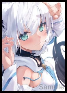 ホロライブ 白上フブキ スリーブ プレイマット セット (2) スリーブ『白上フブキ2』60枚 販売ページ｜ホロライブカード通販｜高価