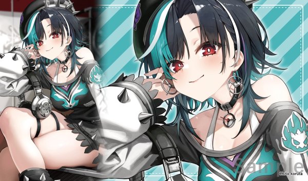 画像1: プレイマット「輪堂千速」 (1)