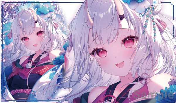 画像1: プレイマット「百鬼あやめ」 (1)