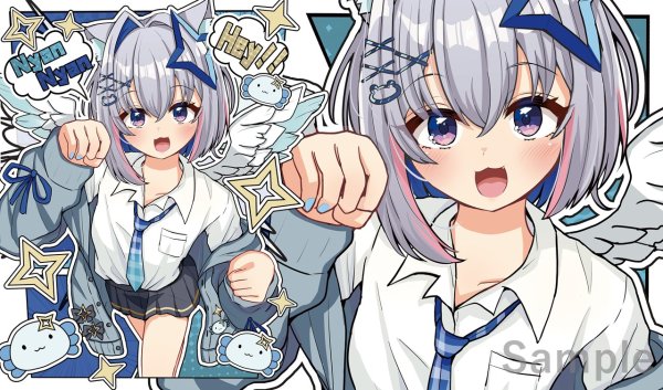 画像1: プレイマット「制服かなた」 (1)