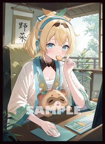 画像1: スリーブ『サンパン/風真いろはクッキー』60枚 (1)